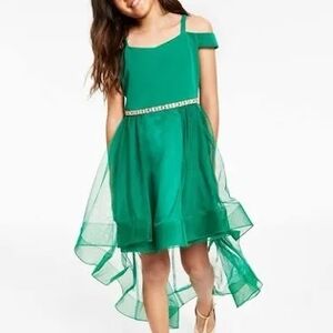 Rare Editions Green Formal Kids Dress